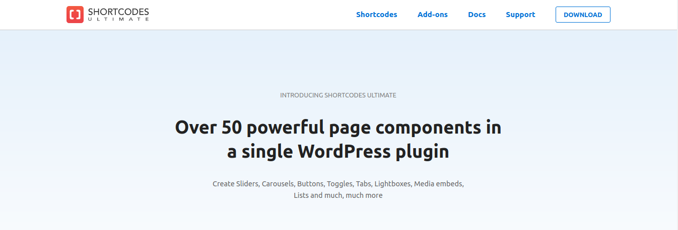 Shortcodes Ultimate- Best Shortcodes Plugin For WordPress screenshot 1
