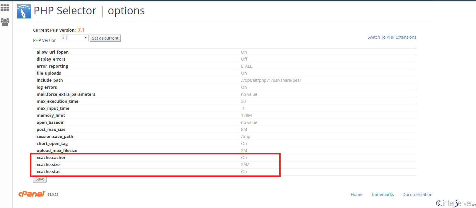 Enable Xcache