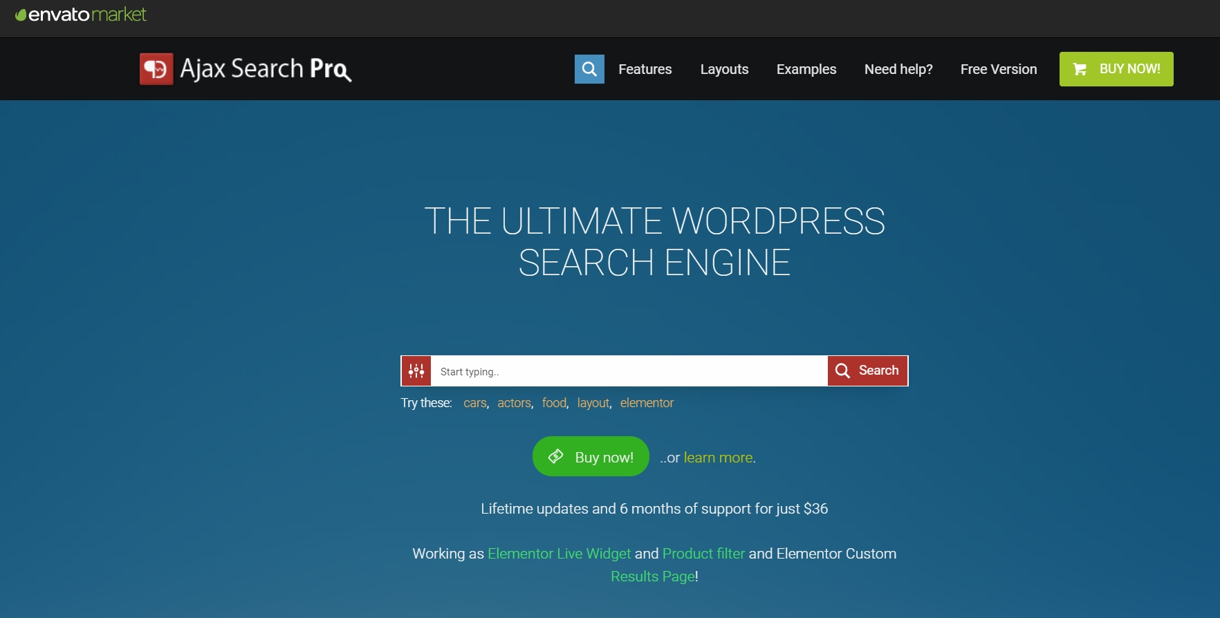 Ajax Search plugin for WordPress