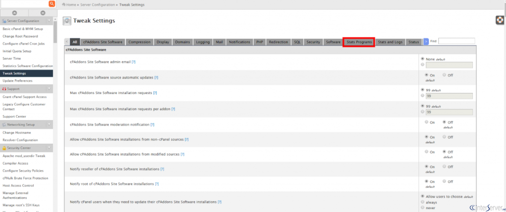 Enable AWStats