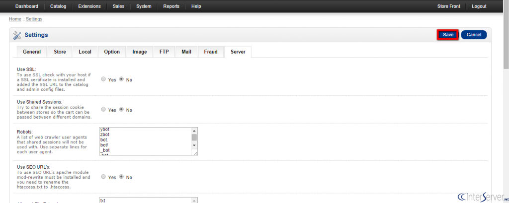 Enable maintenance mode in OpenCart