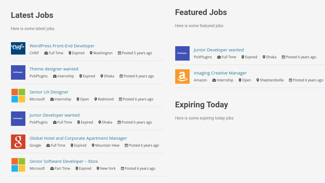 Job Board Manager plugin for WordPress