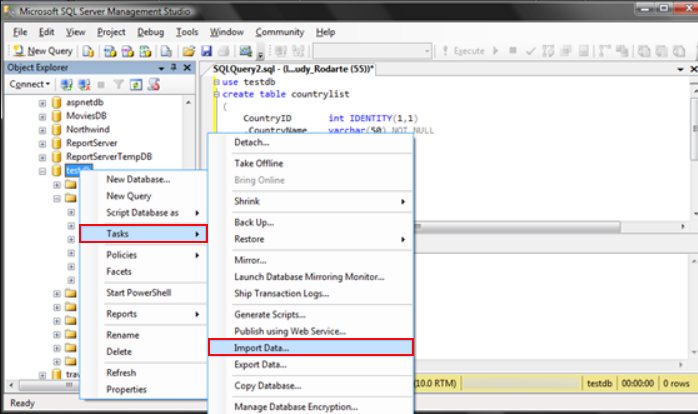Import CSV File