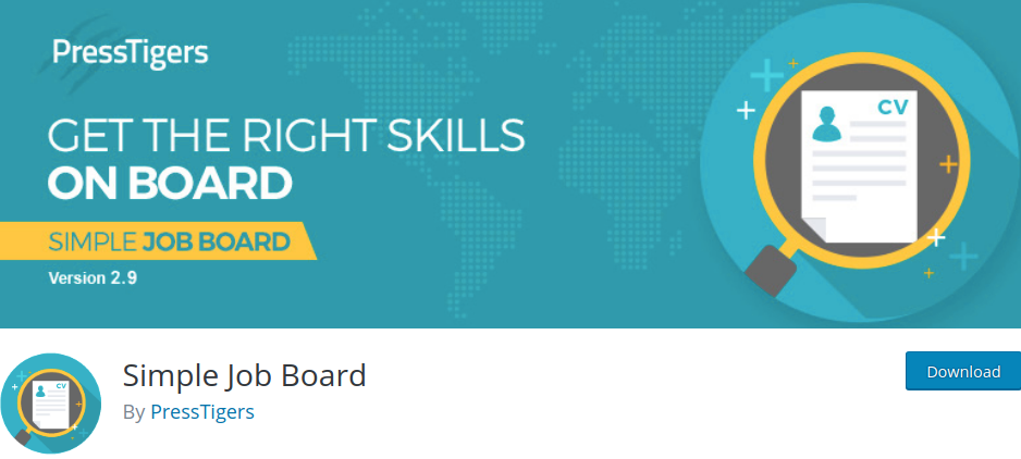 Simple Job Board plugin for WordPress