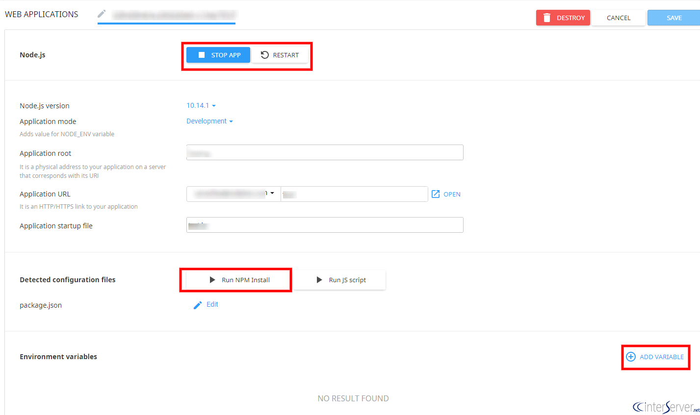 Manage Nodejs