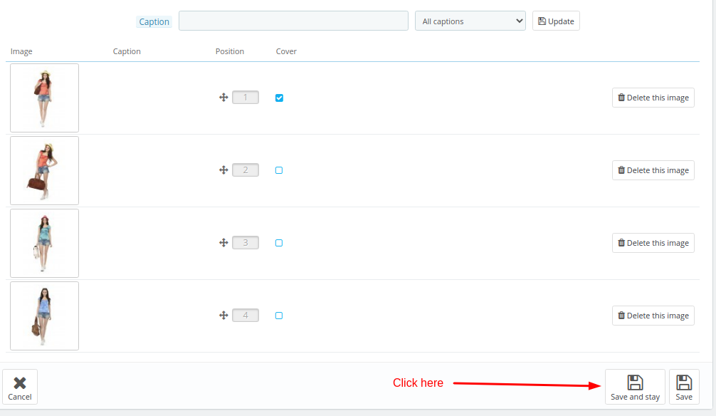 How to add product images in Prestashop - Step 4