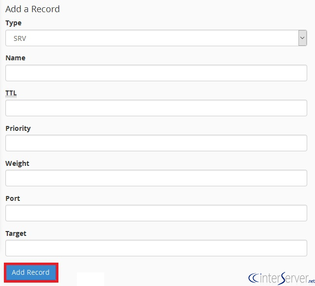 SRV record