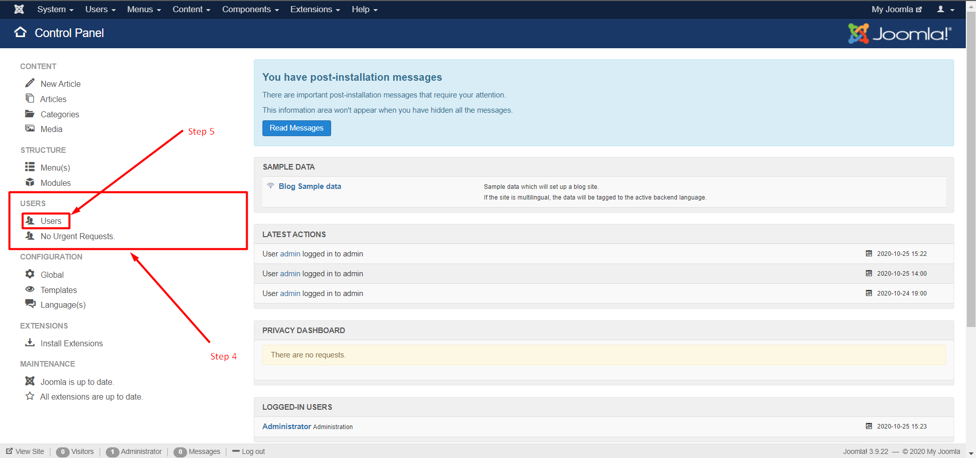 How to create a user group in Drupal - Step 4 and 5