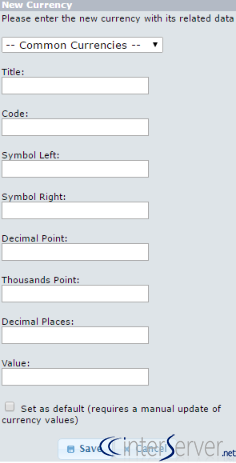 Add Currency