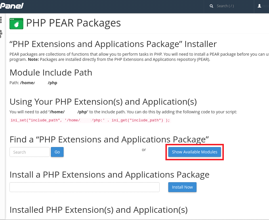 How to add PHP PEAR Package