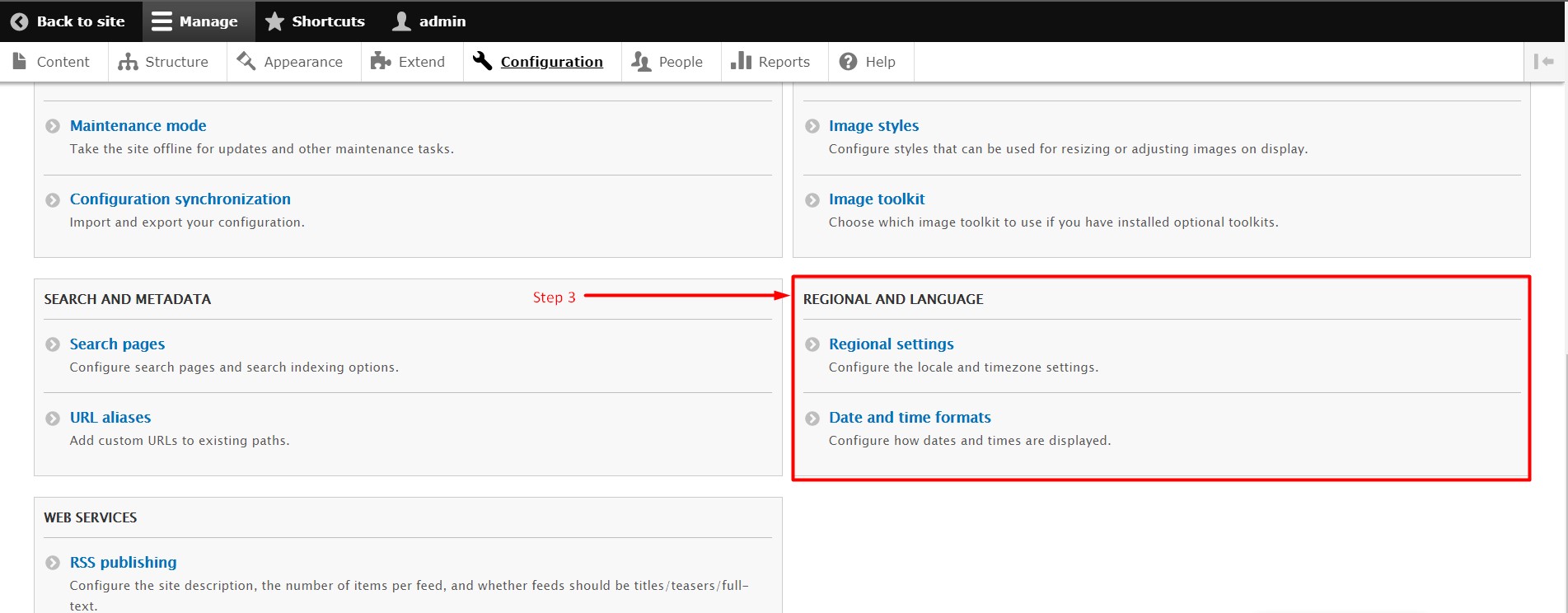 Change default Country in Drupal - Step 3