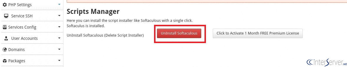Install Softaculous