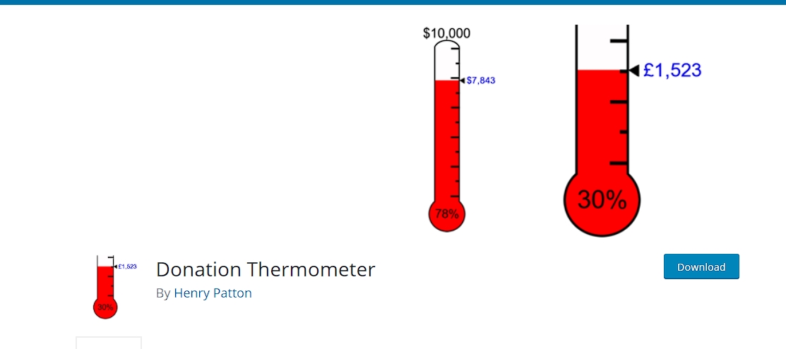 Donation Thermometer for WordPress