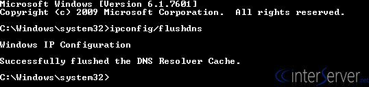 flush DNS cache