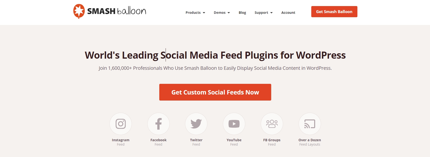 Smash Balloon feed plugin for WordPress