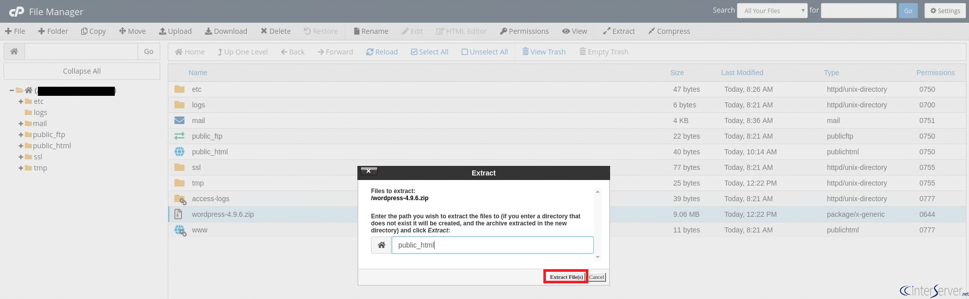 Install WordPress Manually from cPanel