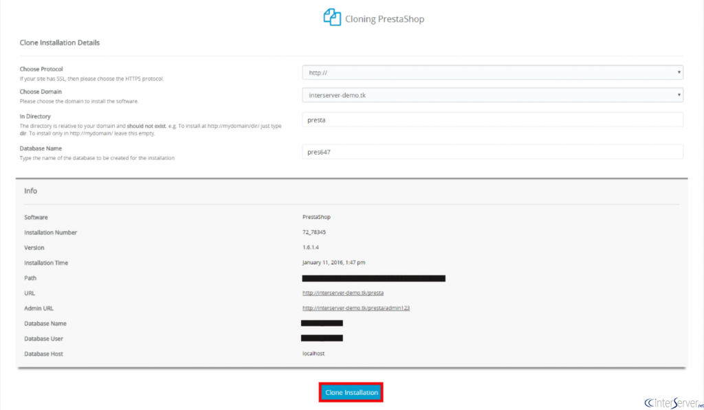 clone website