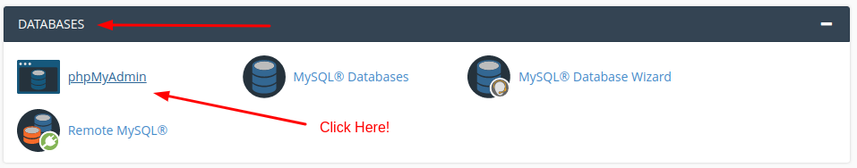 How to change WordPress username using PHPMyAdmin - Step 1