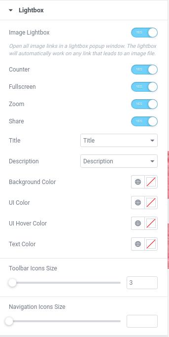 How to manage lightbox settings in Elementor