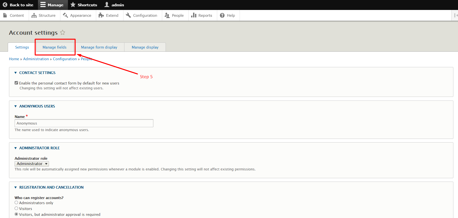 Set default user image in Drupal - Step 5