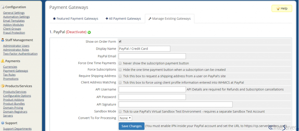 Integrate PayPal
