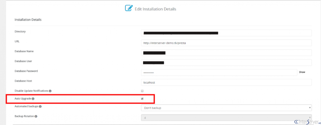 Enable Auto Upgrade