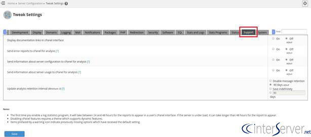 cPanel analytics