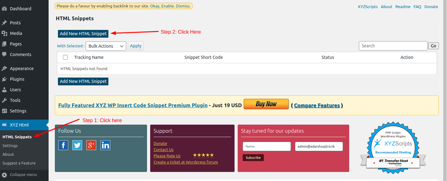 Insert HTML in a WordPress post or page