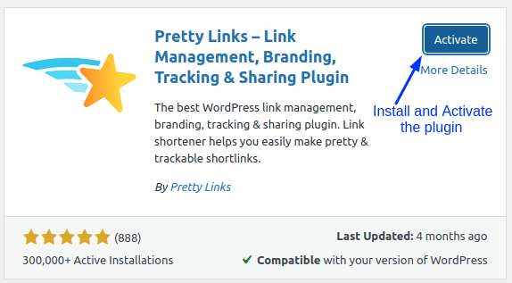 Pretty links – Best Link Management, Click Tracking, and Sharing Plugin for WordPress screenshot 1