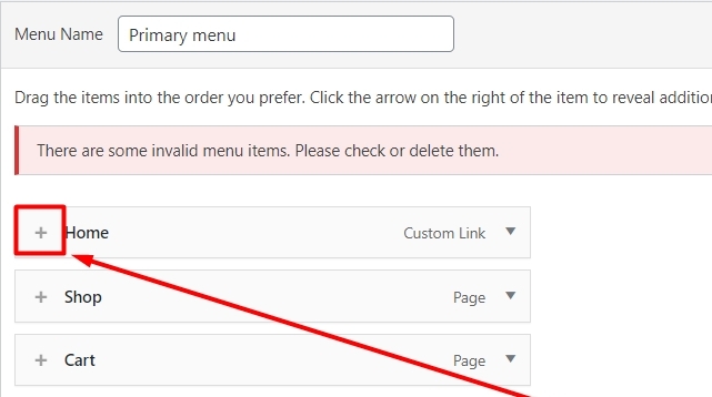 Change menu icon for menu item