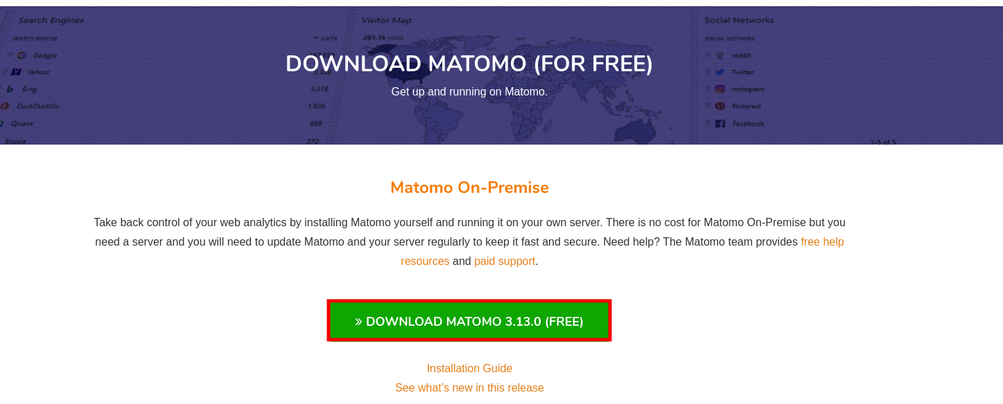 Install Matamo