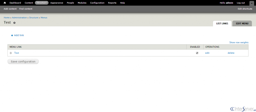 Create menus in Drupal