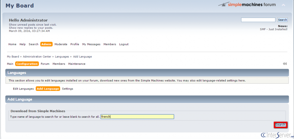 Add Language in SMF