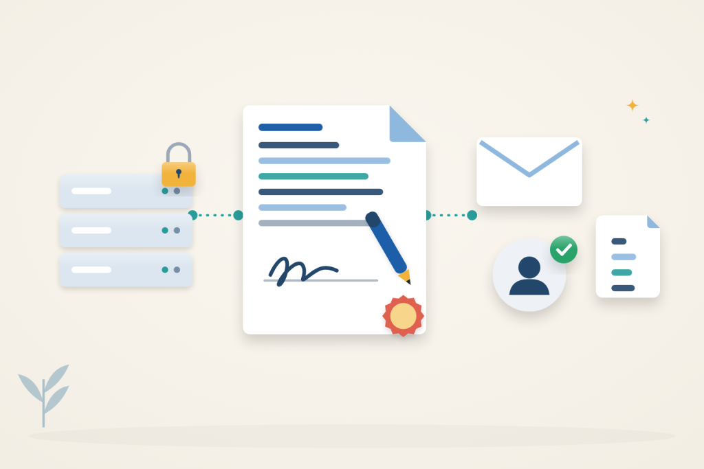 Send and sign documents from your own server with DocuSeal.