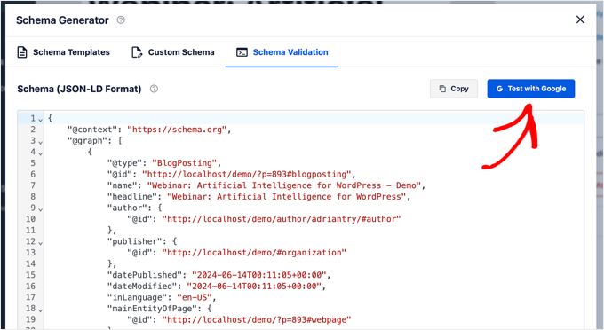 Add Event Schema to WordPress with All In One SEO Plugin screenshot 11