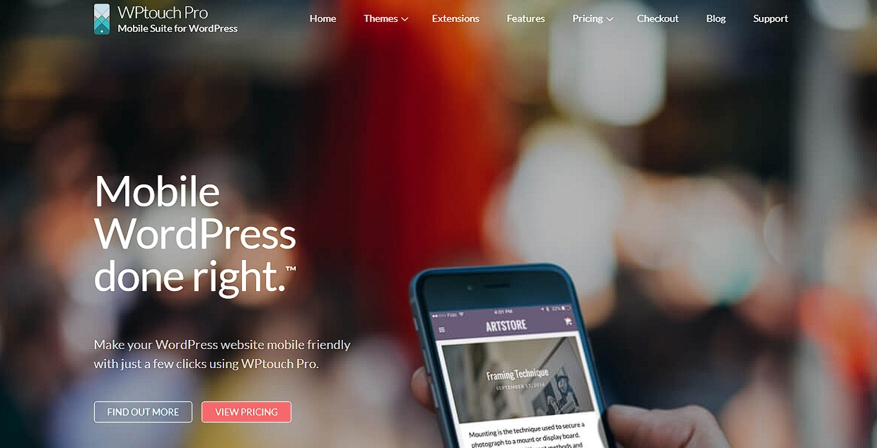 WPtouch WordPress plugin