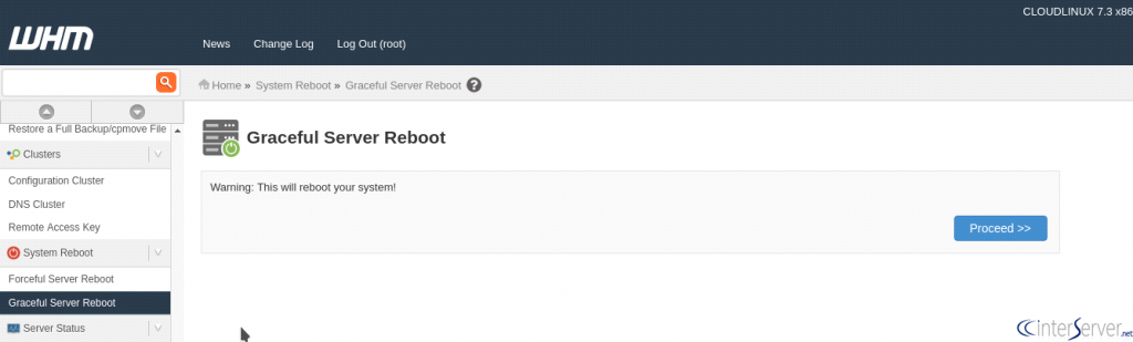 Server Reboot