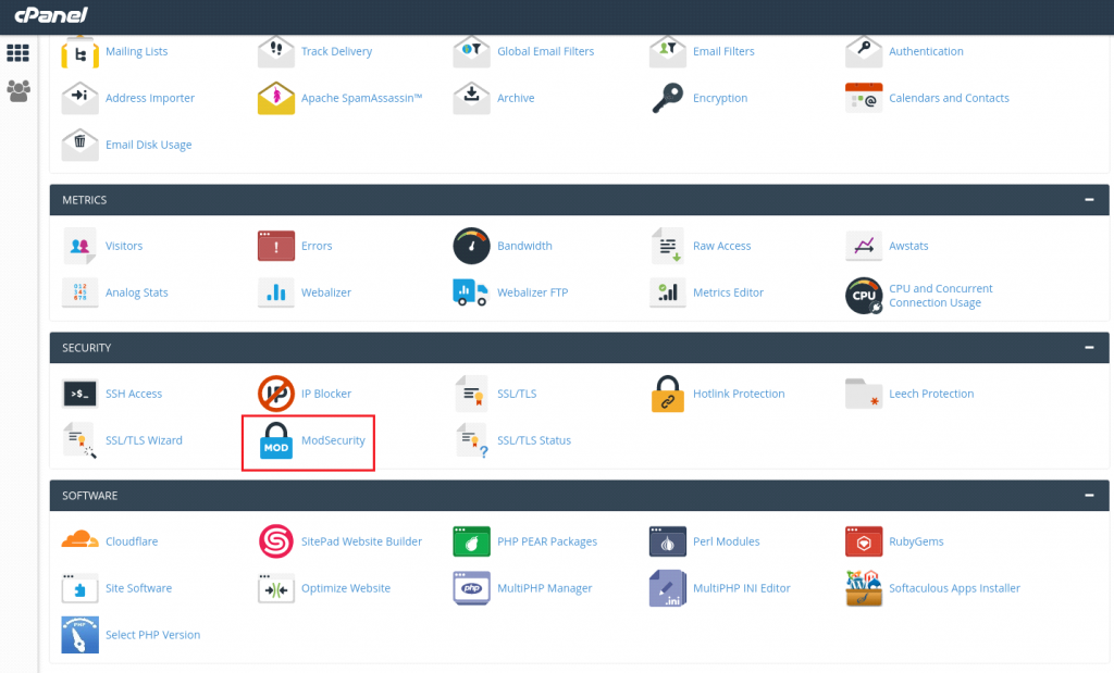  disable mod_security