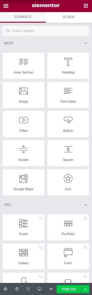 How to add new elements in Elementor