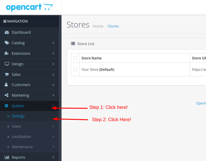 Enable Error reporting in OpenCart