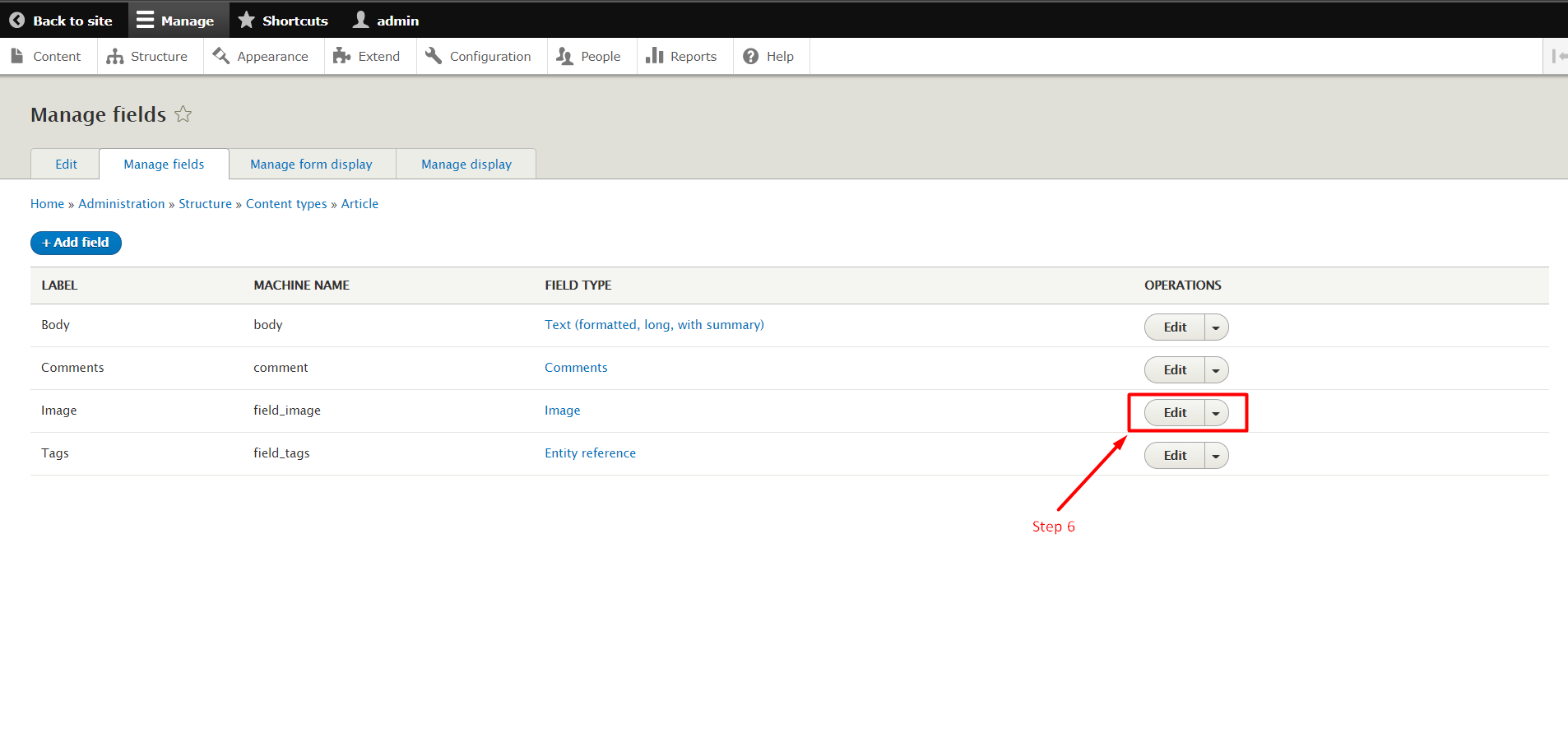 Set Default Image for Content type in Drupal - Step 6