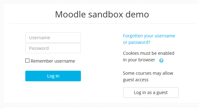 Calendar in Moodle