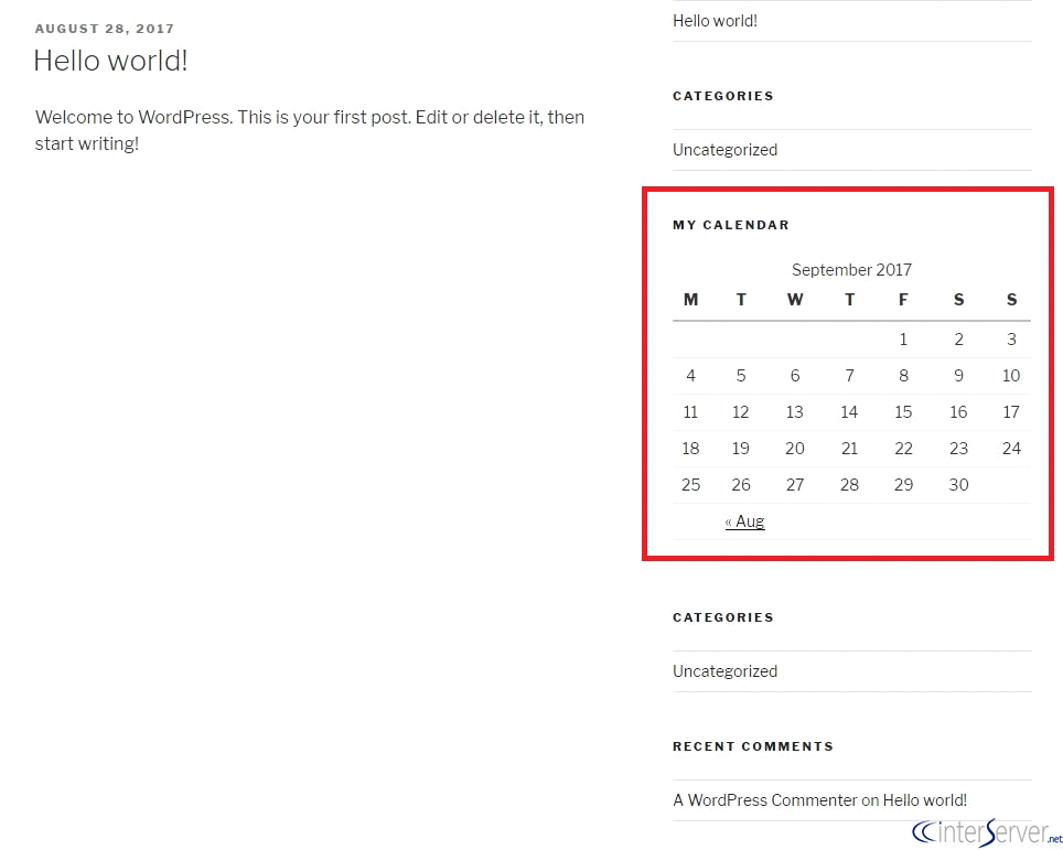 show or hide widgets