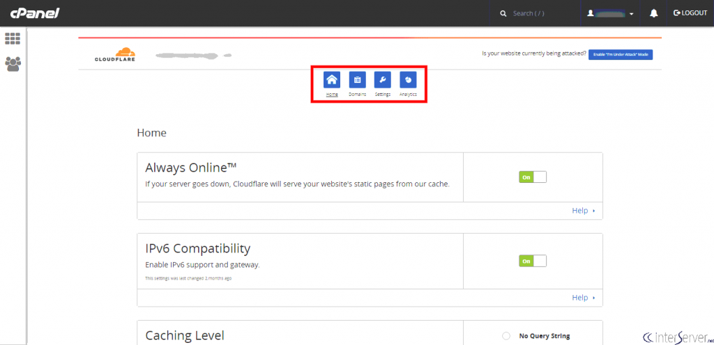 Enable Cloudflare