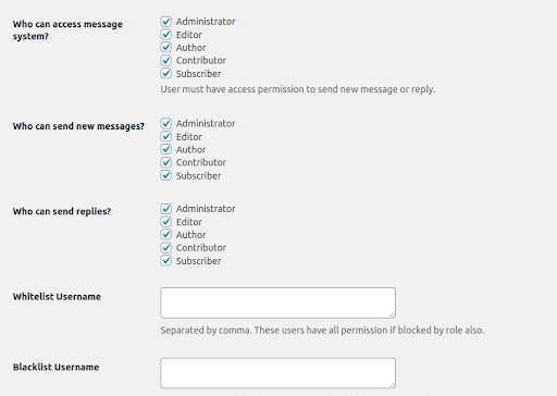 How to manage permissions in Front End PM
