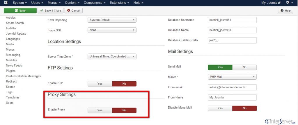 Enable Proxy