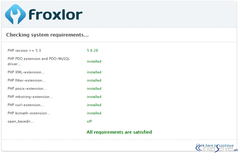 Install froxlor