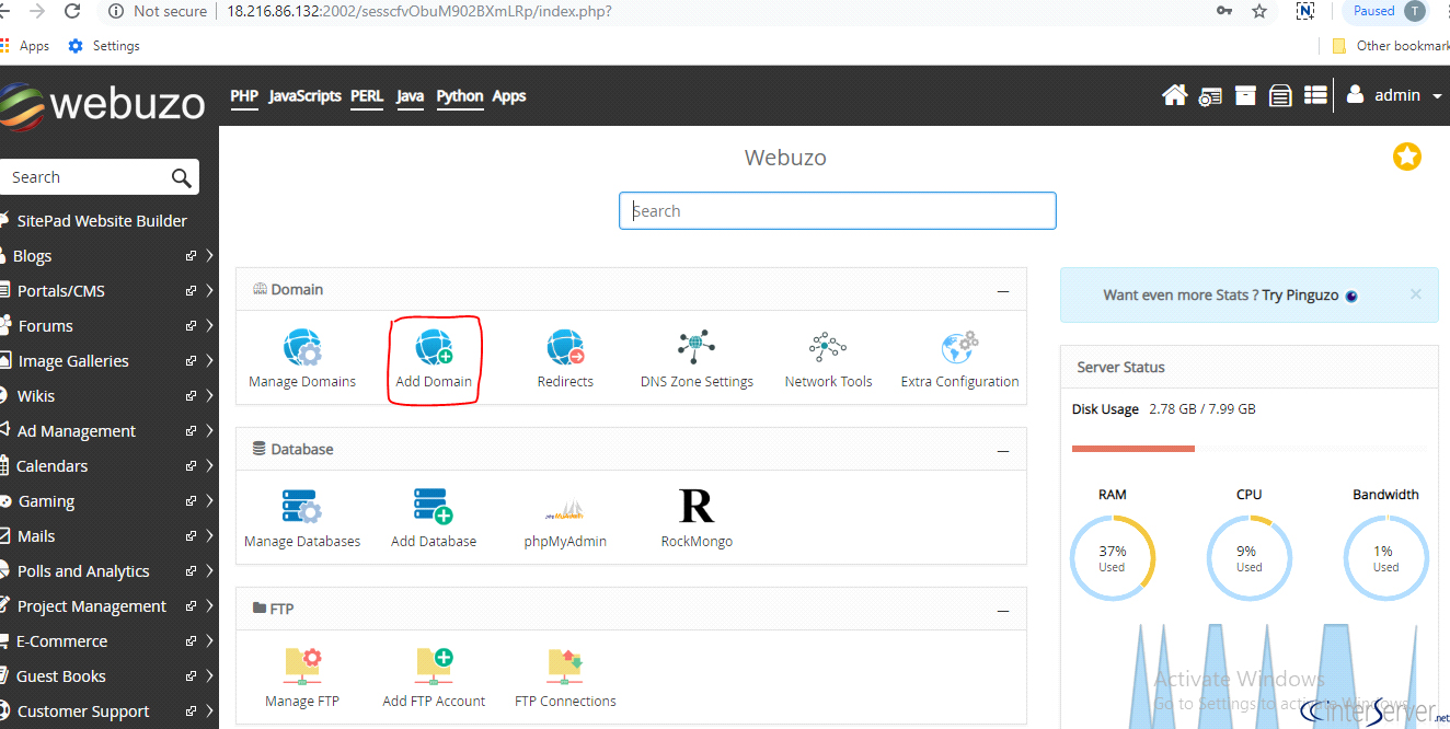 Install Moodle