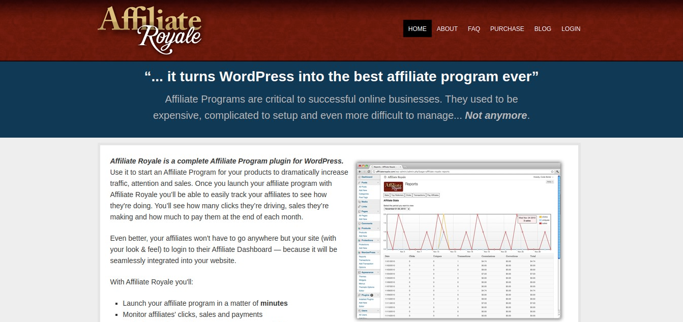 Affiliate Royale plugin for WordPress