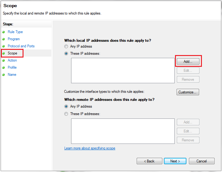 How to Add IP Address in Windows Firewall